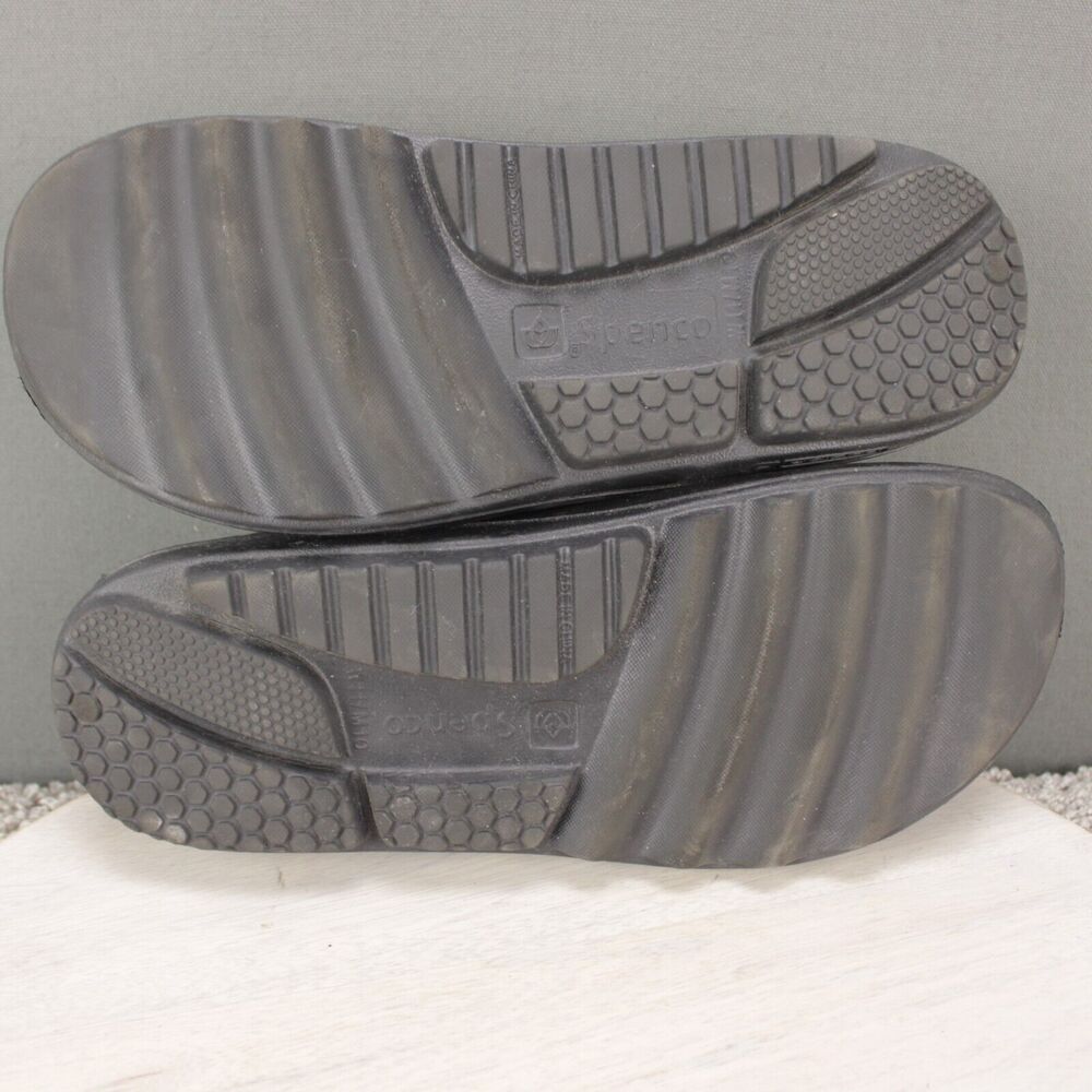Spenco Fusion 2 Comfort Sandals Womens 11 Black Leopard Orthotic - Picture 7 of 9